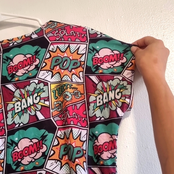 Women's Pop Printed Muscle Tee - Picture 4 of 4